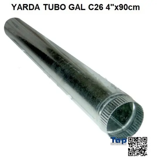 Imagen de YARDA TUBO GAL C26 4"x90cm