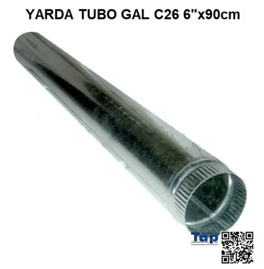 Imagen de YARDA TUBO GAL C26 6"x90cm