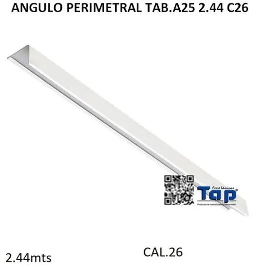 Imagen de ANGULO PERIMETRAL TAB.A25 2.44 C26