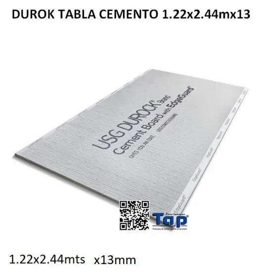 Imagen de DUROK TABLA CEMENTO 1.22X2.44mx13
