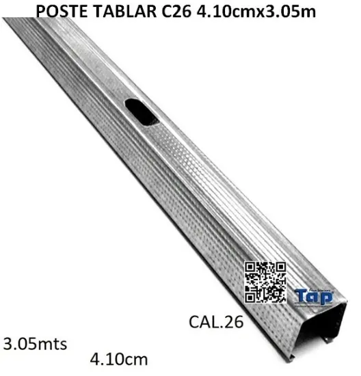 Imagen de POSTE TABLAR C26 4.10cmx3.05m
