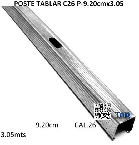 Imagen de POSTE TABLAR C26 P-9.20cmx3.05