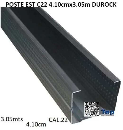 Imagen de POSTE EST C22 4.10cmx3.05m DUROCK