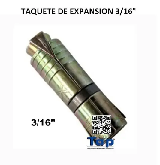 Imagen de TAQUETE DE EXPANSION 3/16"