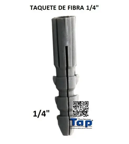 Imagen de TAQUETE DE FIBRA 1/4"