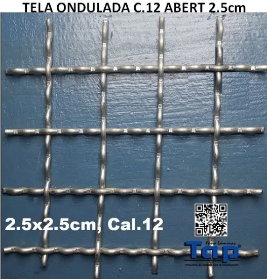 Imagen de TELA ONDULADA C.12 ABERT 2.5cm