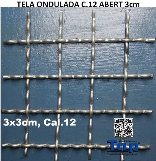 Imagen de TELA ONDULADA C.12 ABERT 3cm