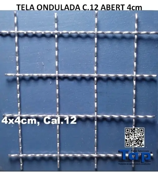 Imagen de TELA ONDULADA C.12 ABERT 4cm