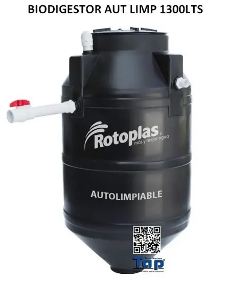 Imagen de BIODIGESTOR AUT LIMp 1300LTS