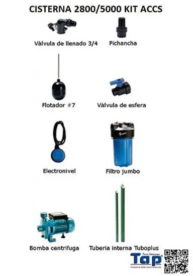 Imagen de CISTERNA 2800/5000 KIT ACCS