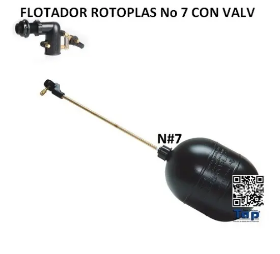 Imagen de FLOTADOR ROTOPLAS No 7 CON VALV