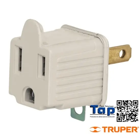 Imagen de ADAPTADOR  3 A 2 GRIS A GRANEL VOLTECK