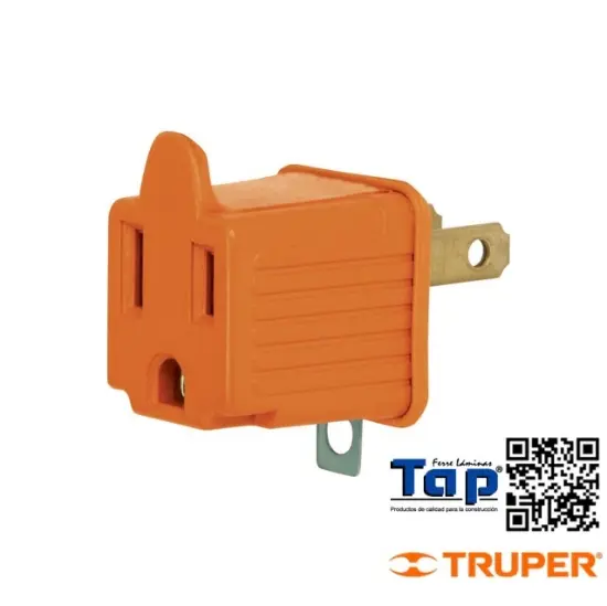Imagen de ADAPTADOR  3 A 2 NARANJA A GRANEL VOLTECK