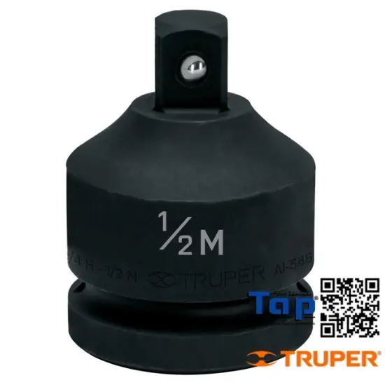 Imagen de ADAPTADOR DE IMPACTO 019 3/4" (H)X013 1/2" (M) TRUPER