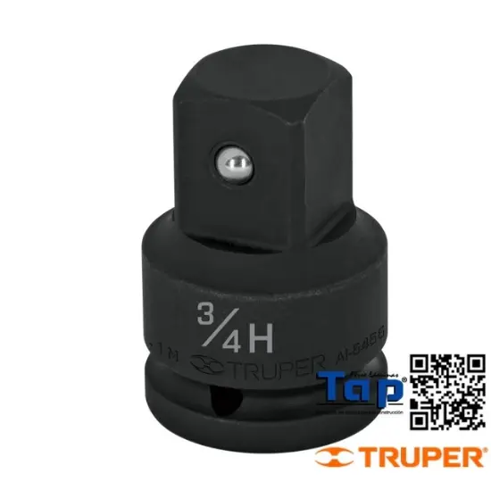 Imagen de ADAPTADOR DE IMPACTO 019 3/4" (H)X025 1" (M) TRUPER