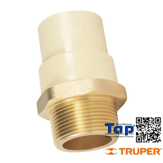 Imagen de ADAPTADOR MACHO CPVC 031 1-1/4" C INSERTO METALICO FOSET