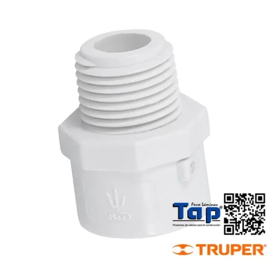 Imagen de ADAPTADOR MACHO PVC 013 1/2" FOSET