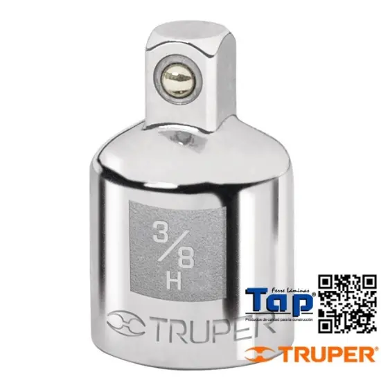 Imagen de ADAPTADOR P MATRACA DE CUA. 009 3/8" A CUA. 006 1/4" TRUPER