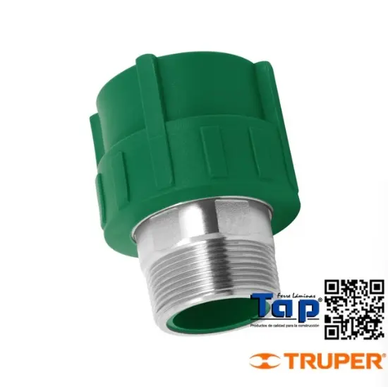 Imagen de ADAPTADOR PPR 038 1-1/2" MACHO C INSERTO METALICO FOSET