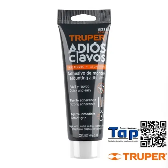 Imagen de ADHESIVO DE MONTAJE ADIOS CLAVOS 140 G TRUPER