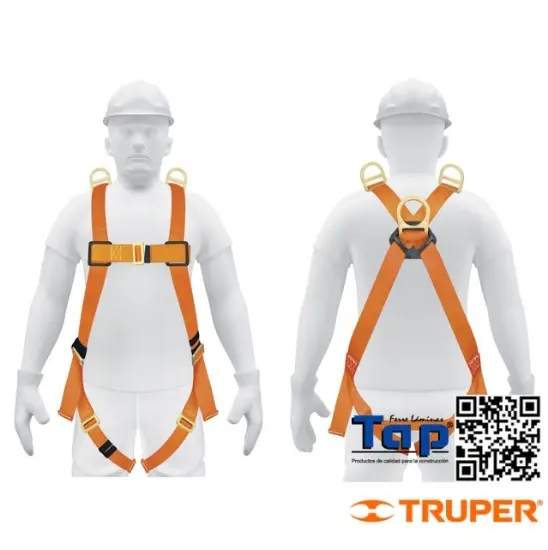 Imagen de ARNES DE CUERPO COMPLETO C 3 ANILLOS ANSI TRUPER