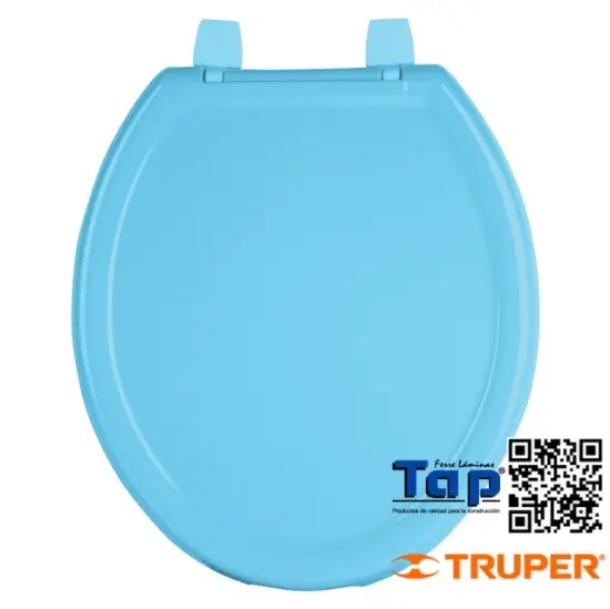 Imagen de ASIENTO LIGERO C TAPA P WC AZUL FOSET BASIC