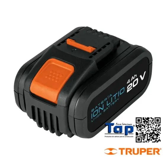 Imagen de BATERIA ION LITIO 20 V 4 AH TRUPER