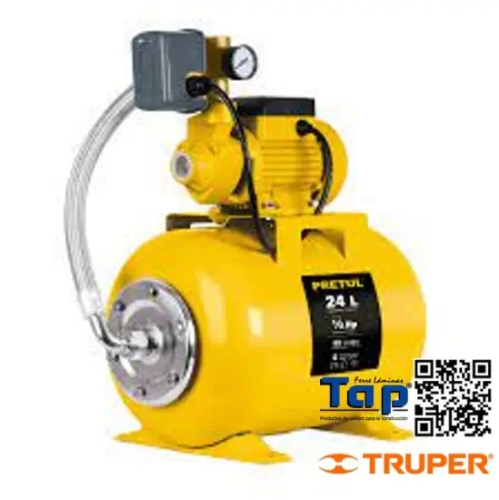 Imagen de BOMBA HIDRONEUMATICA 050 1/2 HP 24 LITROS PRETUL
