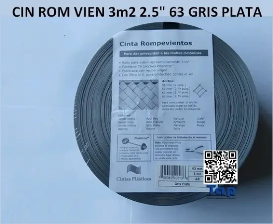 Imagen de CIN ROM VIEN 3m2 2.5" 63 GRIS PLATA