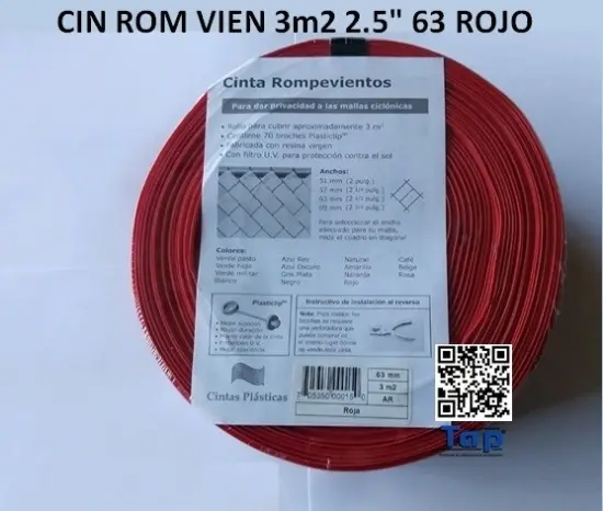 Imagen de CIN ROM VIEN 3m2 2.5" 63 ROJO