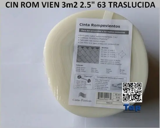 Imagen de CIN ROM VIEN 3m2 2.5" 63 TRASLUCIDA