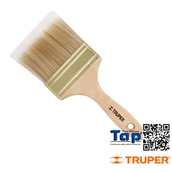 Imagen de BROCHA CERDAS SINTETICAS 062 2-1/2" CORTE RECTO MANGO MAD