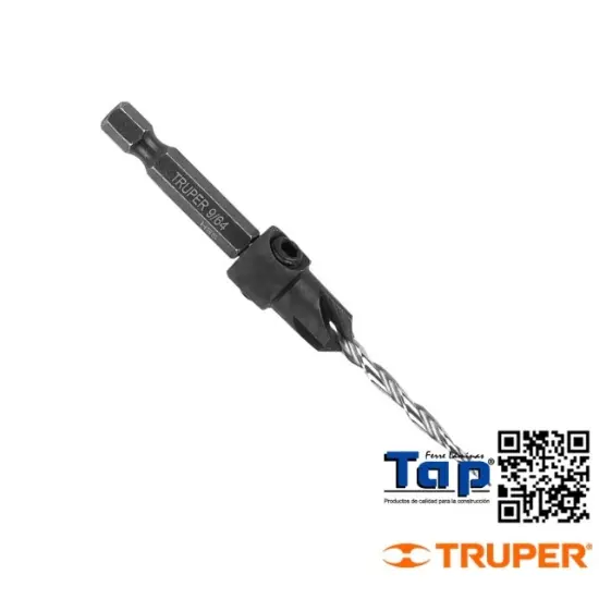 Imagen de BROCA AVELLANADORA # 6 P MADERA 9/64" TRUPER