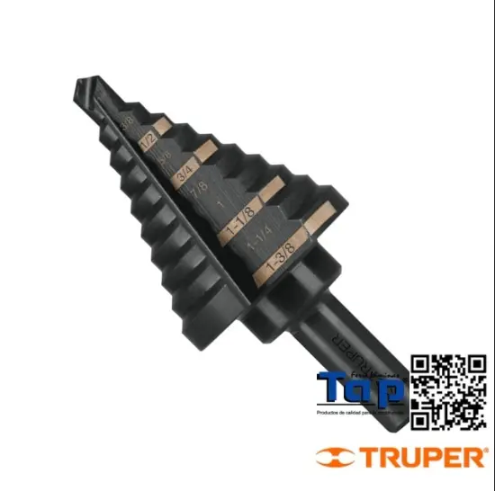Imagen de BROCA ESC OXIDO NEGRO 11 ESCALONES 006 1/4" A 022 7/8"