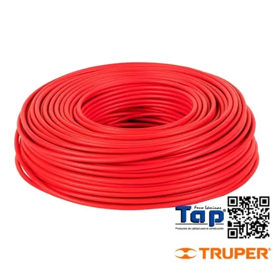 Imagen de CABLE THHW-LS  8 AWG ROJO VOLTECK ROLLO 100M