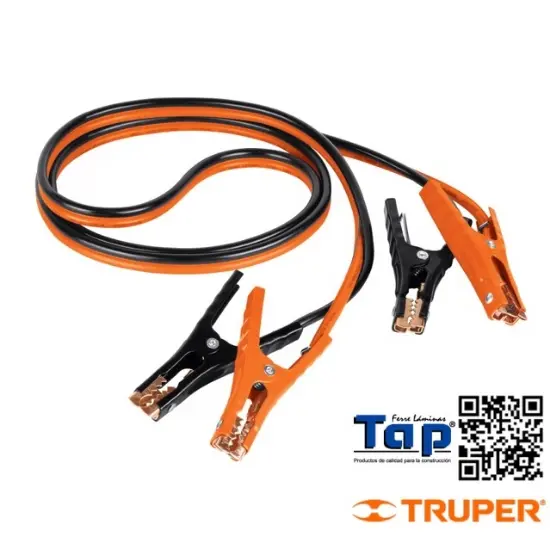 Imagen de CABLES PASA CORRIENTE 3 M 225 A 8 AWG C FUNDA TRUPER