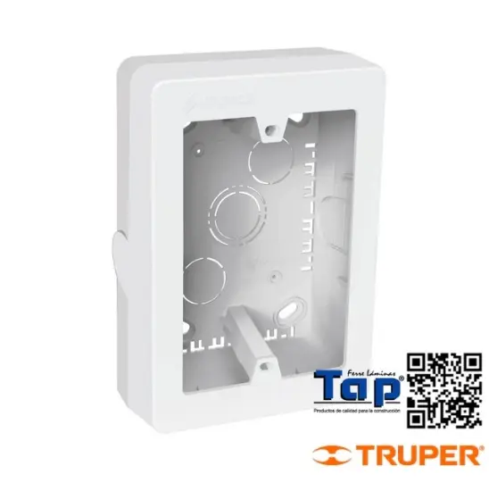 Imagen de CONTACTO CAJA P CANALETA 075 3"X125 5" BLANCA VOLTECK