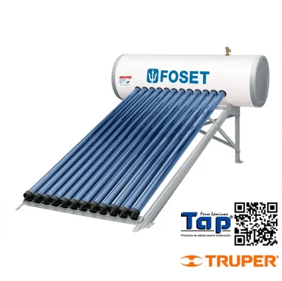 Imagen de CALENTADOR SOLAR AGUA HEAT PIPE 12 TUBOS 150L 4 PERSONAS