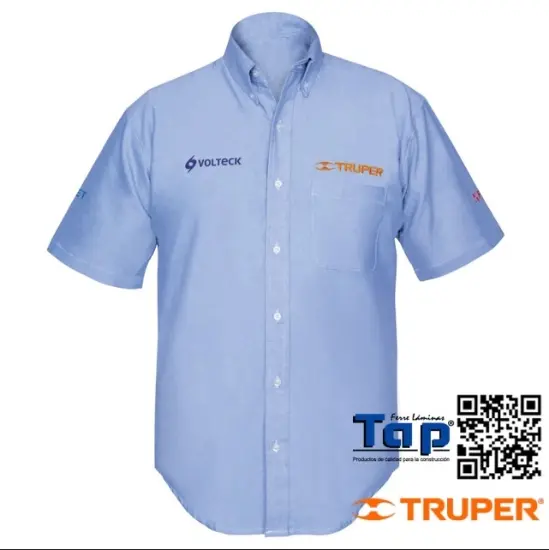 Imagen de CAMISA AZUL P CABALLERO MANGA CORTA TALLA  CH TRUPER
