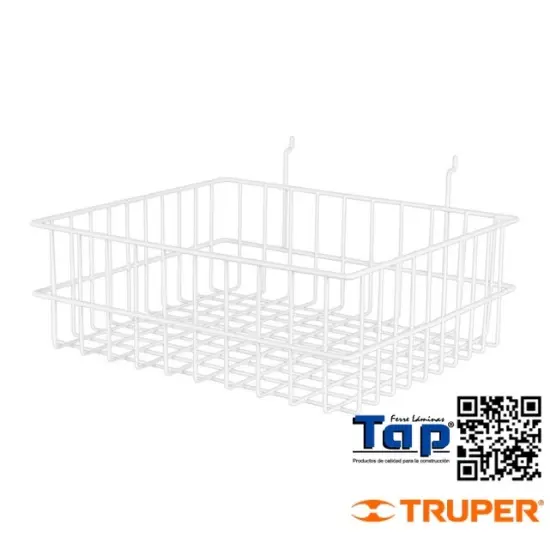 Imagen de CANASTILLA ACERO 42X14X34 CM TRUPER