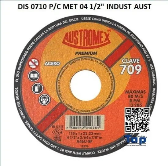 Imagen de DIS 0710 P/C MET 04 1/2" INDUST AUST