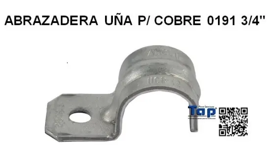 Imagen de ABRAZADERA UÑA P/ COBRE 0191 3/4"