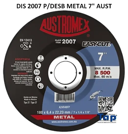 Imagen de DIS 2007 P/DESB METAL 7" AUST