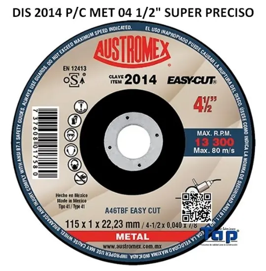 Imagen de DIS 2014 P/C MET 04 1/2" SUPER PRECISO