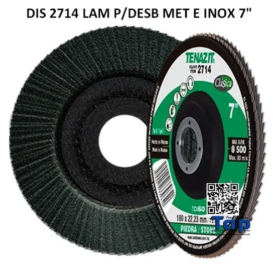 Imagen de DIS 2714 LAM P/DESB MET E INOX 7"