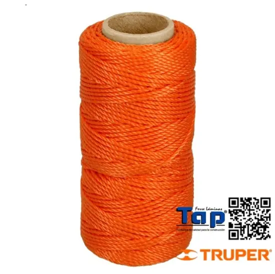 Imagen de HILO P ALBAÑIL NARANJA TRUPER CARRETE C  65 M