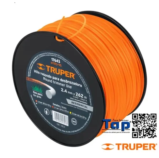 Imagen de DESBROZADORA HILO 2.4 MMX262 M TRUPER CARRETE