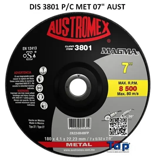 Imagen de DIS 3801 P/C MET 07" AUST