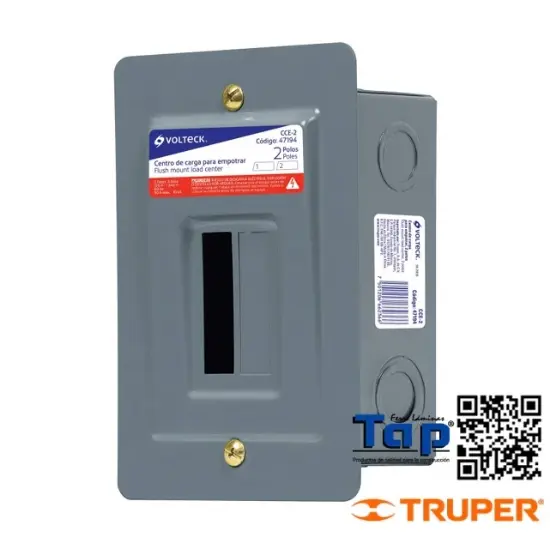 Imagen de CENTRO CARGA EMPOTRABLE 2 POLOS VOLTECK