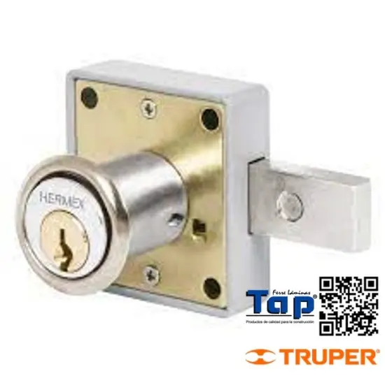 Imagen de CERRADURA P MUEBLE MODELO 26 CROMO HERMEX